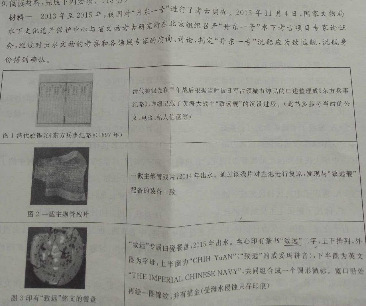 2024年东北三省四市教研联合体高考模拟试卷(一)历史