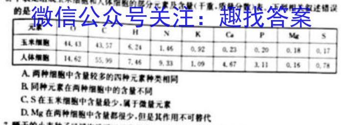 山东省潍坊市2023-2024学年下学期高一期末考试生物学试题答案