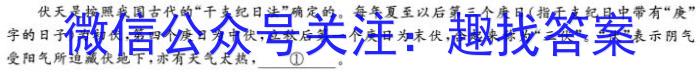 九师联盟·2023-2024学年度高二年级下学期2月开学考试语文