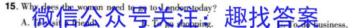 安徽省无为三中2023-2024学年度第二学期九年级学情调研英语