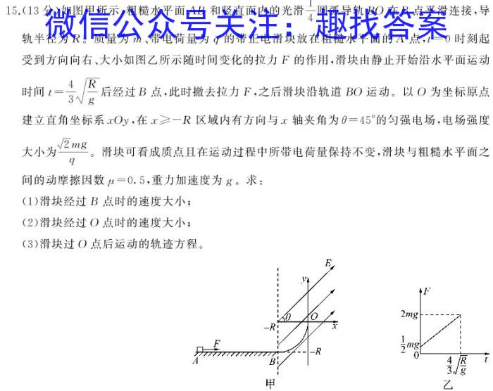 点石联考·2023-2024学年度下学期高二年级6月阶段考试物理`