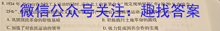 陕西省西安市交通大学附属中学2024届九年级第一次模拟考试历史