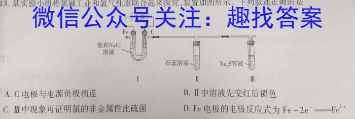 3衡水金卷先享题调研卷2024答案新高考(3)化学试题