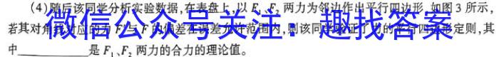 2024年河北省初中学业水平适应性测试物理试卷答案