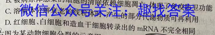 河南省2023-2024学年度八年级第三次12月月考（三）生物学试题答案