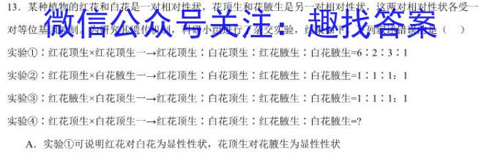 2024普通高等学校招生全国统一考试·模拟信息卷(二)2生物学试题答案