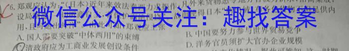 九师联盟 2024届高三押题信息卷(四)新高考历史试卷