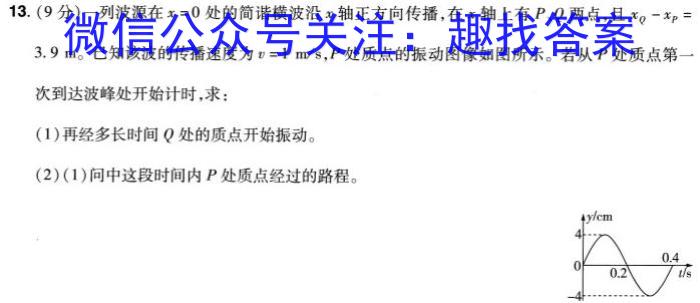 [株洲一模]湖南省株洲市2024届高三年级教学质量统一检测(一)物理试卷答案