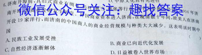 河北省2024届高三年级适应性测试（3月）历史试卷