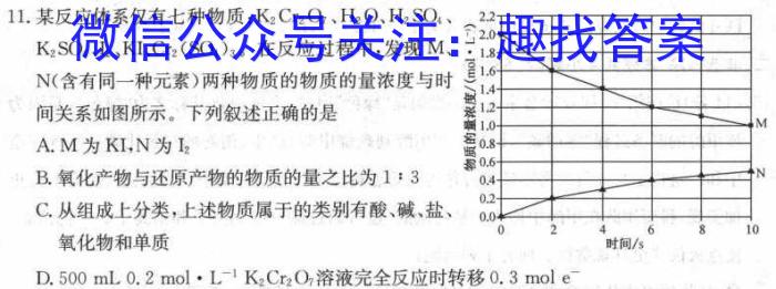 q河南省2023~2024学年度八年级上学期阶段评估(二) 3L R-HEN化学