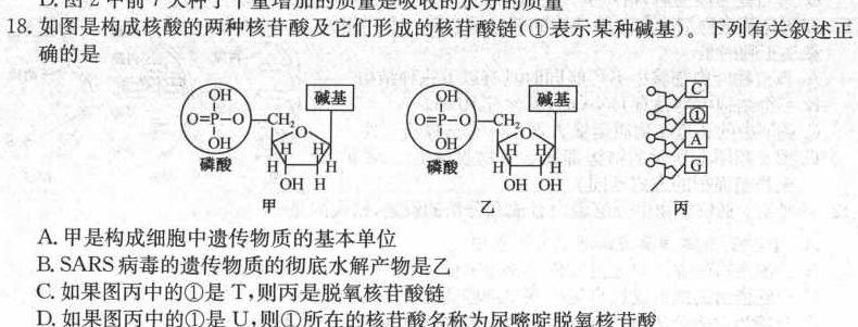 鹤壁市2023-2024学年下期高一教学质量调研测试生物学部分