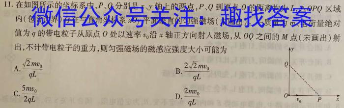 安徽省2024届九年级最后一卷物理试题答案