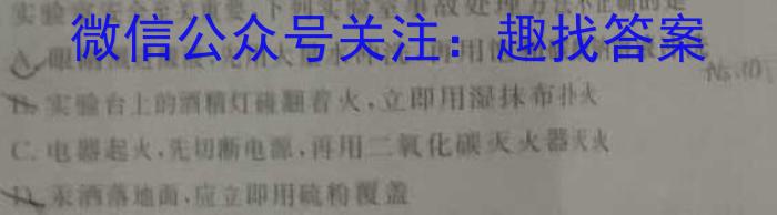 3山西省2023-2024学年第一学期九年级教学质量检测考试（12月月考）化学试题