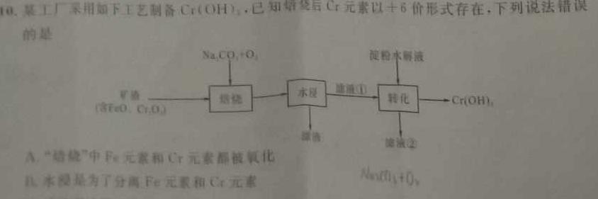 【热荐】2024届衡水金卷先享题调研卷(A)(1)化学