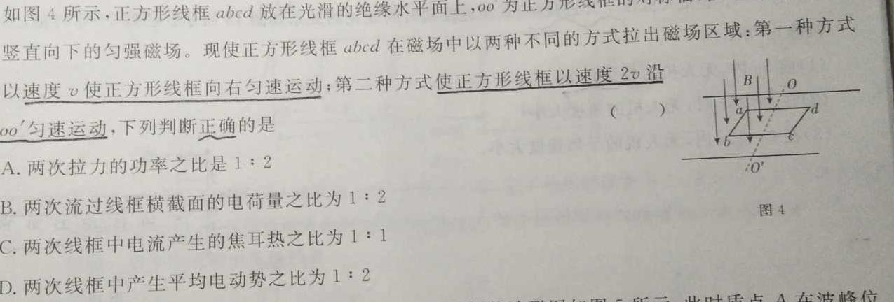 衡水金卷先享题 2023-2024学年度下学期高三二模物理试题.