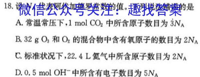 3河南省豫北名校2023-2024学年高三第一次精英联赛化学试题