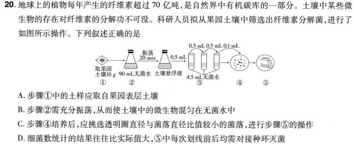 黑龙江QS2024届上学期高三学年12月联考验收卷生物学部分