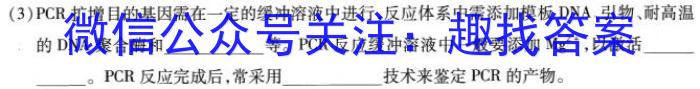 山西省吕梁市2023-2024学年高一第二学期期末调研测试生物学试题答案