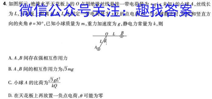 “天一大联考·齐鲁名校联盟”2023-2024学年高三年级第七次联考h物理