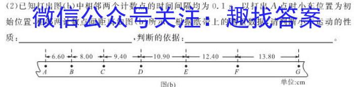 2024届名校之约中考导向总复习模拟样卷 二轮(一)物理`