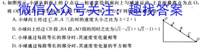 江西省南昌市青山湖区2025届九年级开学考试卷物理试题答案