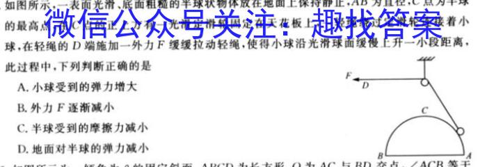 安徽省明光市2024年九年级第二次模拟考试·试题卷物理试卷答案