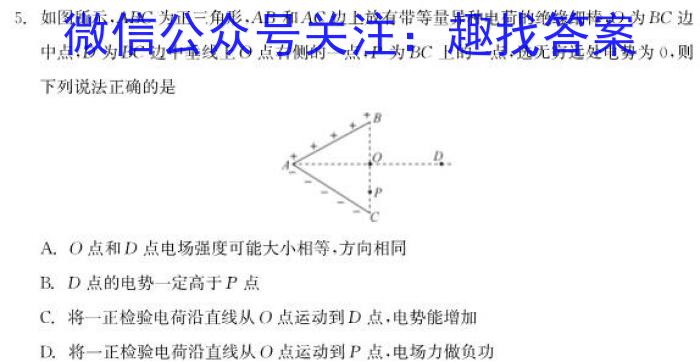 陕西省2024~2025学年度九年级第一学期第一阶段巩固练习物理试卷答案