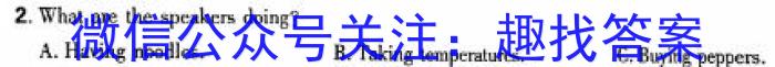 2024年陕西省初中学业水平考试 YJ②样卷(二)2英语