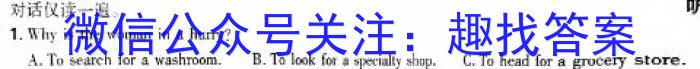 陕西省2024年初中学业水平考试模拟试题（三）英语试卷答案