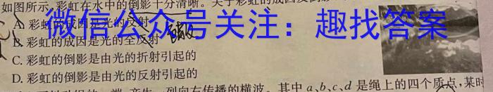 安徽省阜阳市2023-2024学年度八年级第三次月考检测（三）△物理试卷答案