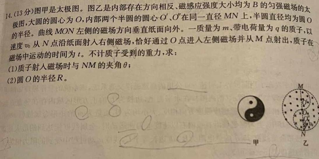 [今日更新]神州智达2023-2024学年高二年级上学期期末考试.物理试卷答案