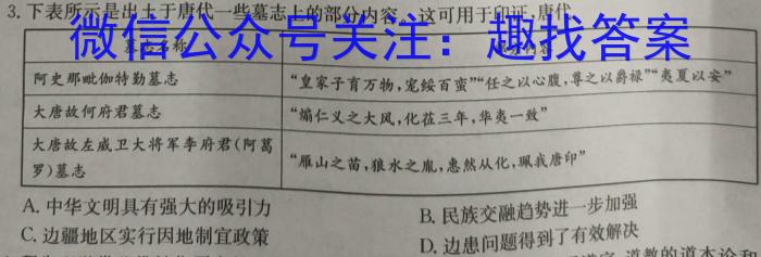 河南省2024年九年级中招适应性测试(四)政治1