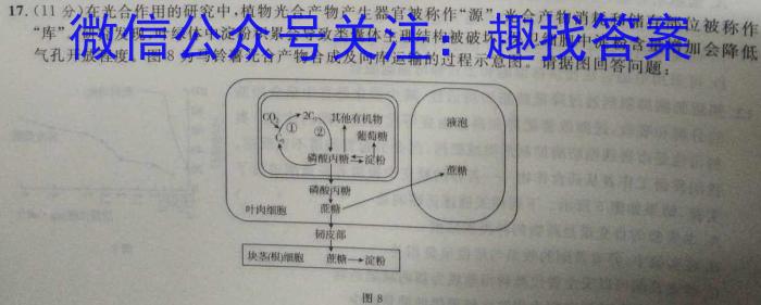 衡水金卷先享题 分科综合卷 2024年普通高等学校招生全国统一考试模拟试题生物学试题答案