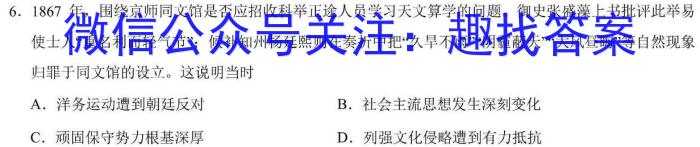 [合肥一模]安徽省2024年合肥市高三第一次教学质量检测历史试卷答案