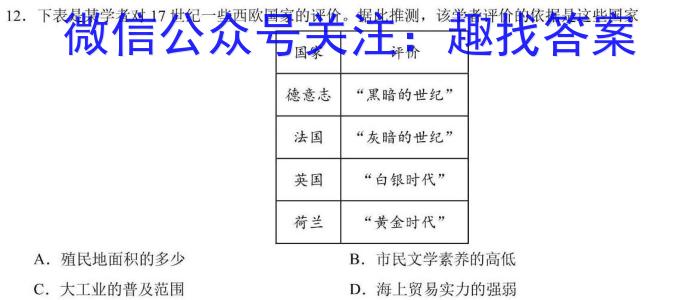 衡水大联考·陕西省2025届高三年级9月份联考政治1