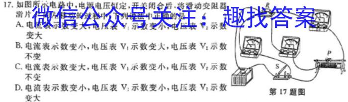 天一大联考 2023-2024学年高一年级阶段性测试(二)2物理`