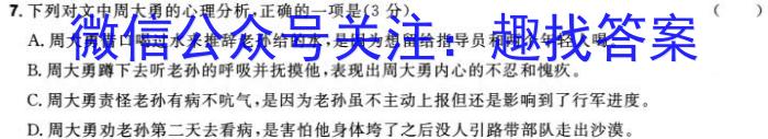 山东省2024年普通高等学校招生全国统一考试测评试题(四)4语文