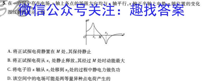 2024年河北省高二5月联考(24-530B)物理试题答案