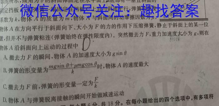 木牍中考·2024年安徽中考最后一卷物理试题答案