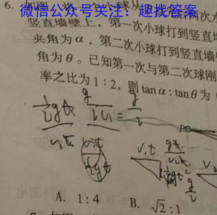 金科大联考·2023~2024学年度高二下学期第一次质量检测(24482B)物理试卷答案