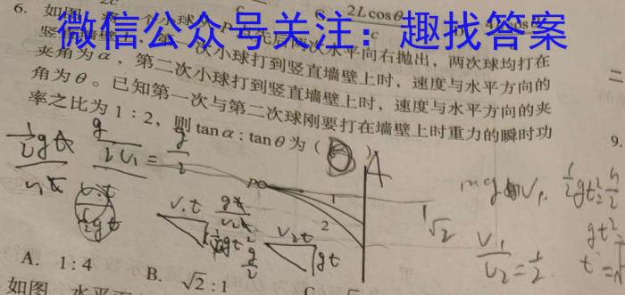 江西省2024年学考水平练习（一）物理试卷答案