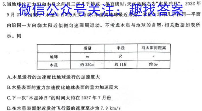 河北省2024届高三年级适应性测试（3月）h物理