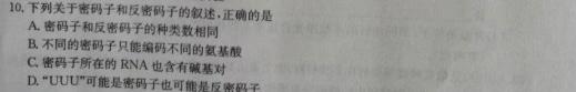 湖北省2024年春"荆、荆、襄、宜四地七校考试联盟"高一期中联考生物学部分