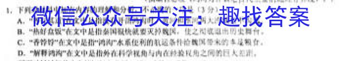 湖南省益阳市2023年下学期普通高中期末质量检测/语文