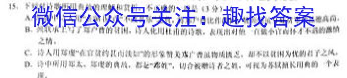 解读卷 2024年陕西省初中学业水平考试模考试卷(四)4语文