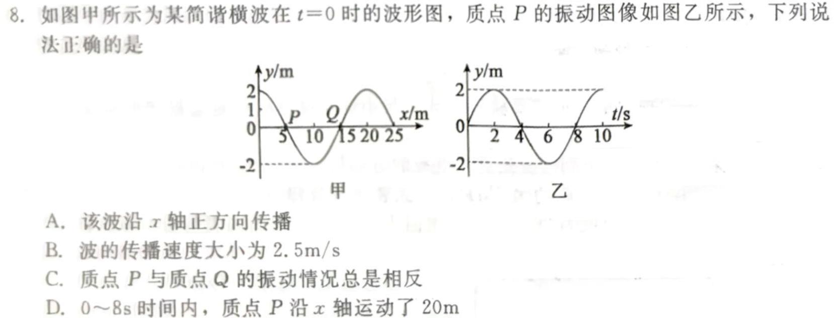 [今日更新]2024届云南省高一期末模拟考试卷(24-272A).物理试卷答案