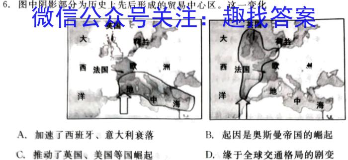 河南省2023~2024学年度八年级上学期阶段评估(一) 1L R-HEN历史试卷答案
