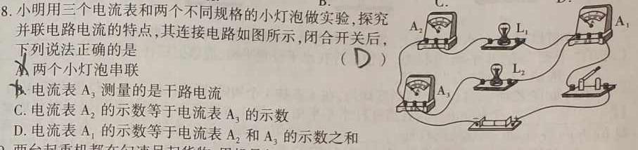 [蚌埠三模]安徽省蚌埠市2024届高三年级第三次教学质量检查考试物理试题.