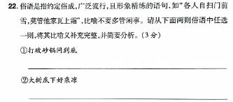 河南省驻马店市经济开发区2023-2024八年级下学期第二次学情反馈试卷(语文)