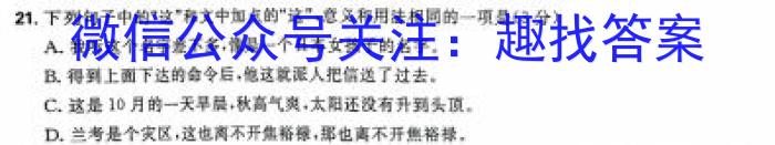 豫智教育 2024年河南省中招权威预测模拟试卷(四)4/语文